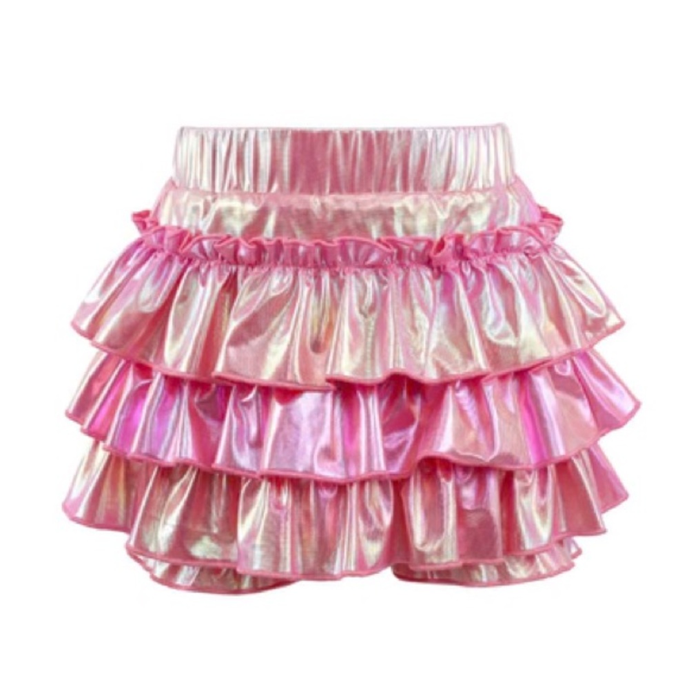 Lola + the Boys- HOLOGRAM RUFFLE SKORT